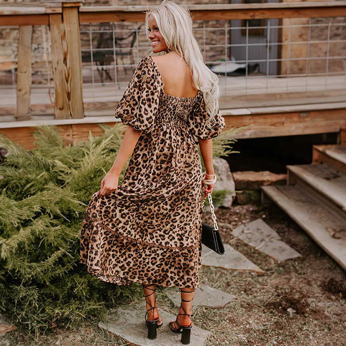 Sofie | Summer dress with panther print