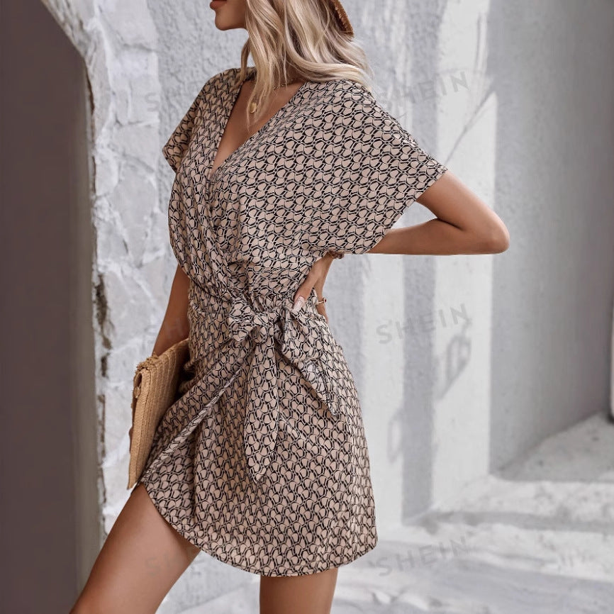 Sofie | V-neck dress with lacing