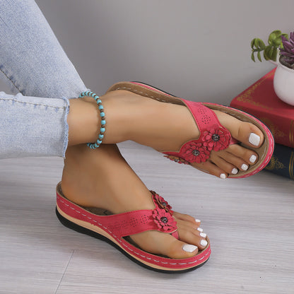 Flip-Flops mit drei Blumen